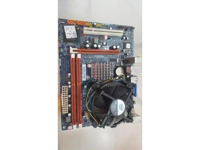 Kit PLACA mãe PC G41T-M7 GLAN com processador dual core 3.2 ghz cooler sem memória DDR3